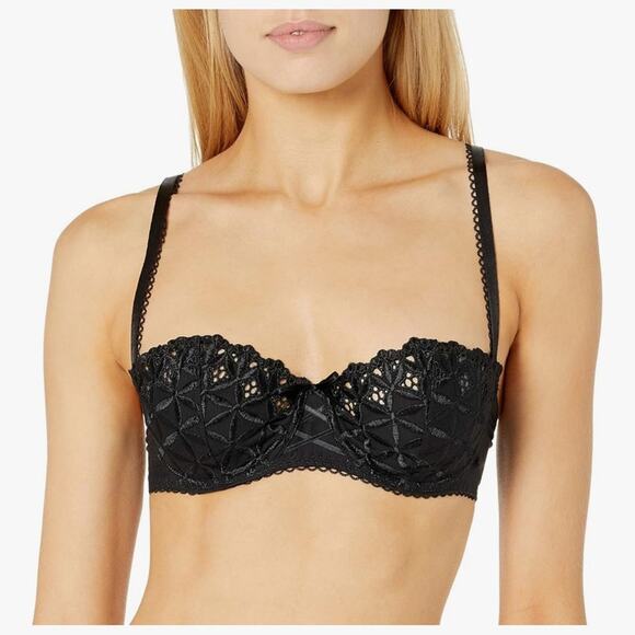 Aubade Paris Bahia & Moi Half Cup Bra Wired Pink Fuchsia Women’s Sexy Intimates - Picture 10 of 10